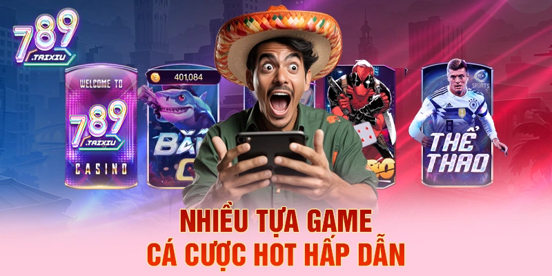 Đa dạng tựa game cá cược tại okking